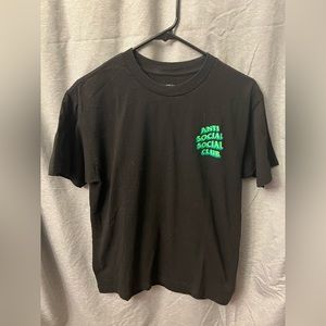 Anti Social social club black t shirt. Size M women’s.
